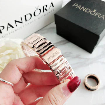 P A N D O R A Montres Halo + Bracelet Bonheur Complet Gratuit