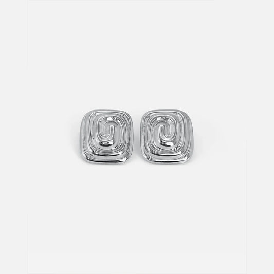 Boucles d'oreilles spirale torsadée