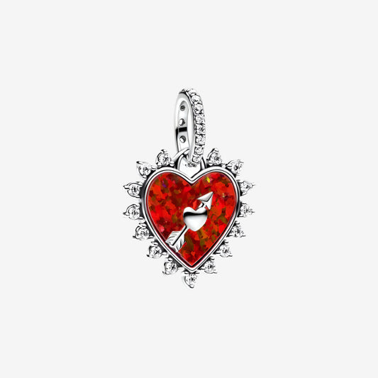 Pendentif Breloque Flèche Cœur