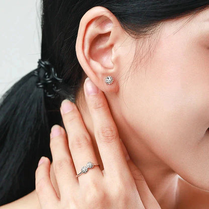 Boucles d'oreilles clous Fleur de marguerite