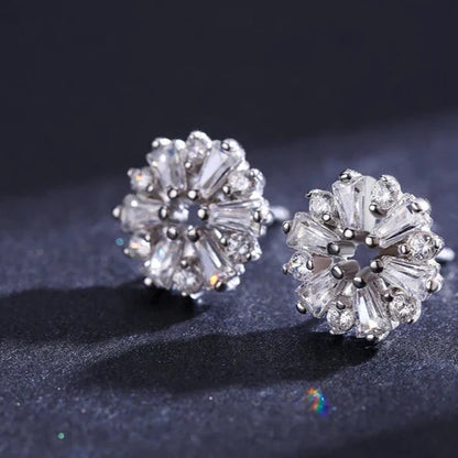 Boucles d'oreilles clous Halo éternel