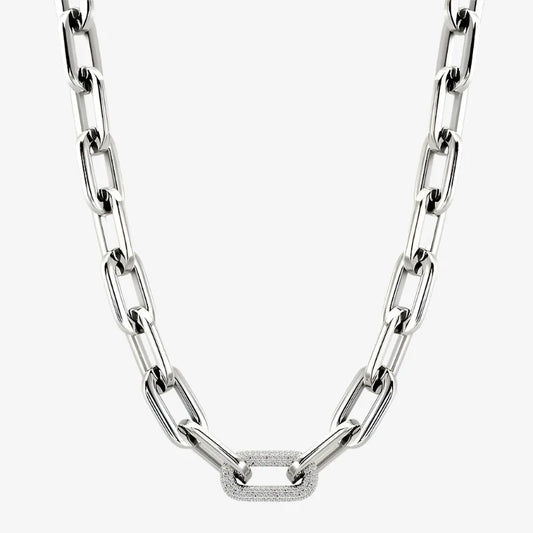 Collier à grosse chaîne étincelante