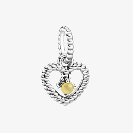 Pendentif breloque de novembre pierre de naissance