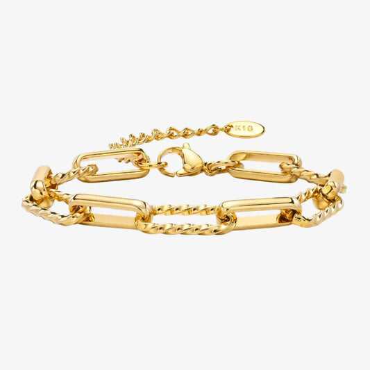 Bracelet maille gourmette étincelant