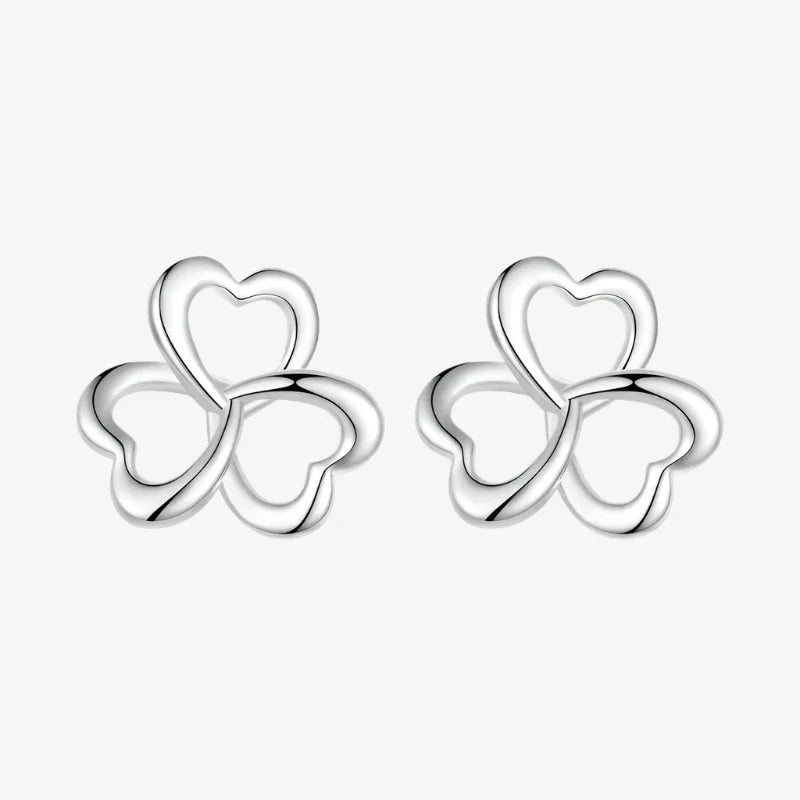 Clous d'oreilles Cœur Trèfle