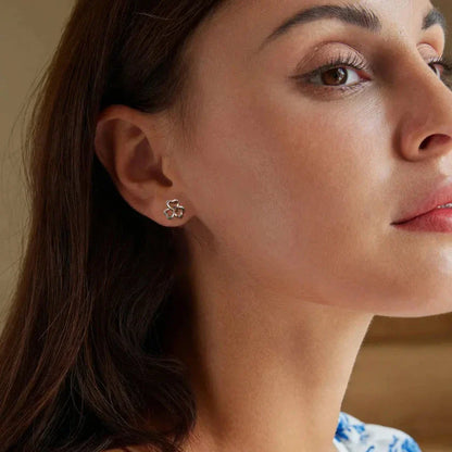 Clous d'oreilles Cœur Trèfle