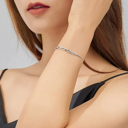 Bracelet scintillant géométrique
