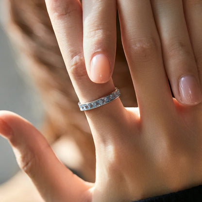 Bague Étreinte Bleue