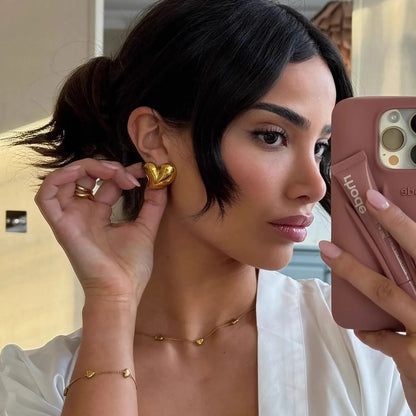 Boucles d'oreilles clous en or « Lover’s »
