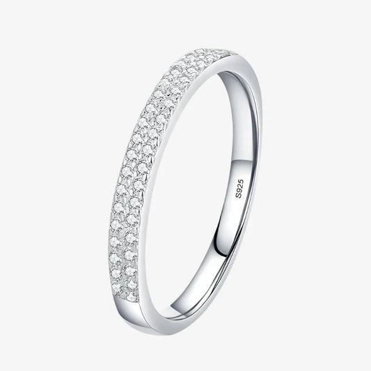 Bague empilable étincelante