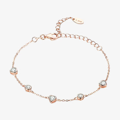 Bracelet chaîne auréole or rose