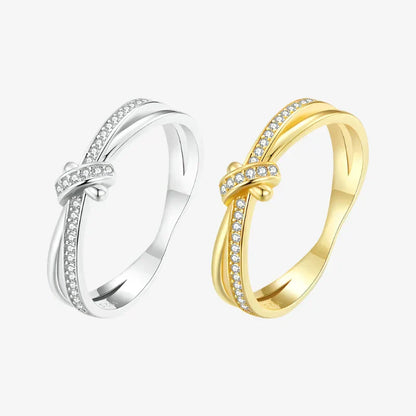 Bague Anne Knot à deux rangs