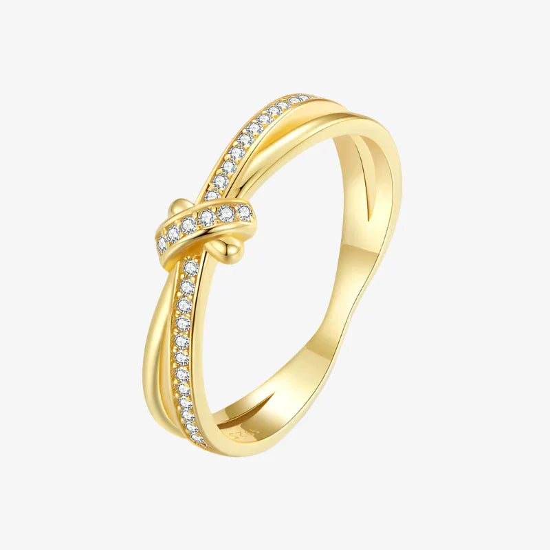 Bague Anne Knot à deux rangs